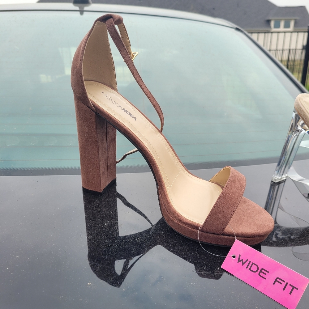 Suede heels